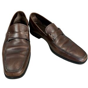 TOD’S GRECA ACCES Strap Leather Loafers